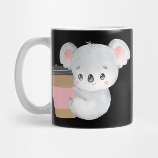 Cute Koala Drinking Coffee Koala Drinks Coffee First Sleepy cat I need coffee addict Mug